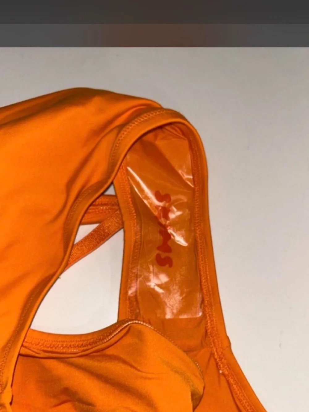 Skims Sleek Orange One-Piece Swimsuit - Women's Swim